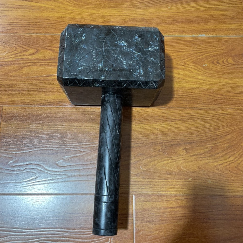 28.4LB 16.3″ Natural Garnet Large Hammer Crystal Heal Carving Quartz Decor