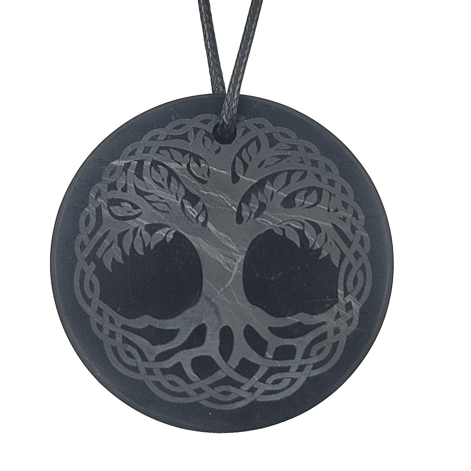 Shungite World Shungite Pendant Engraved Tree of Life – Celtic / 50 mm / 1.96″