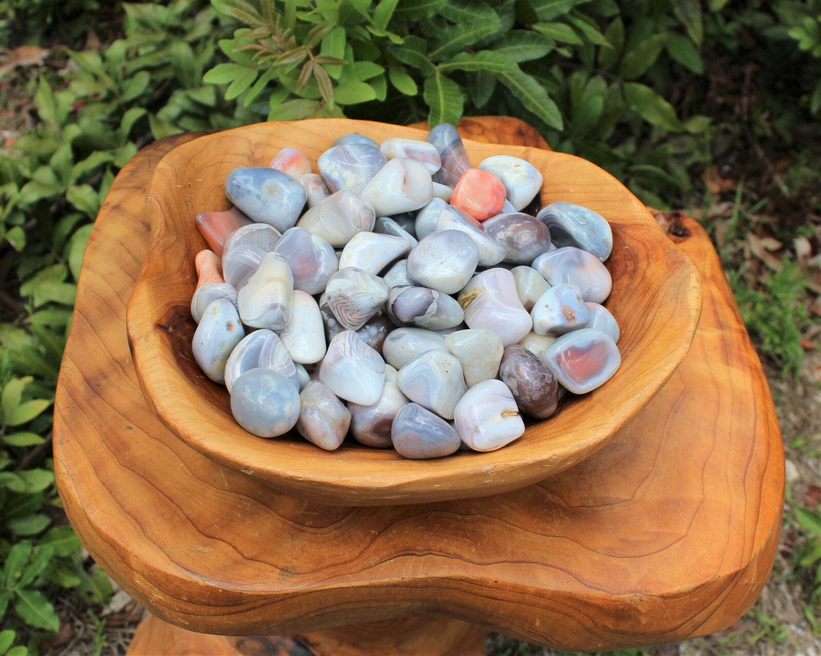 Pink Botswana Agate Tumbled Stones: Choose How Many (Tumbled Botswana Agate)